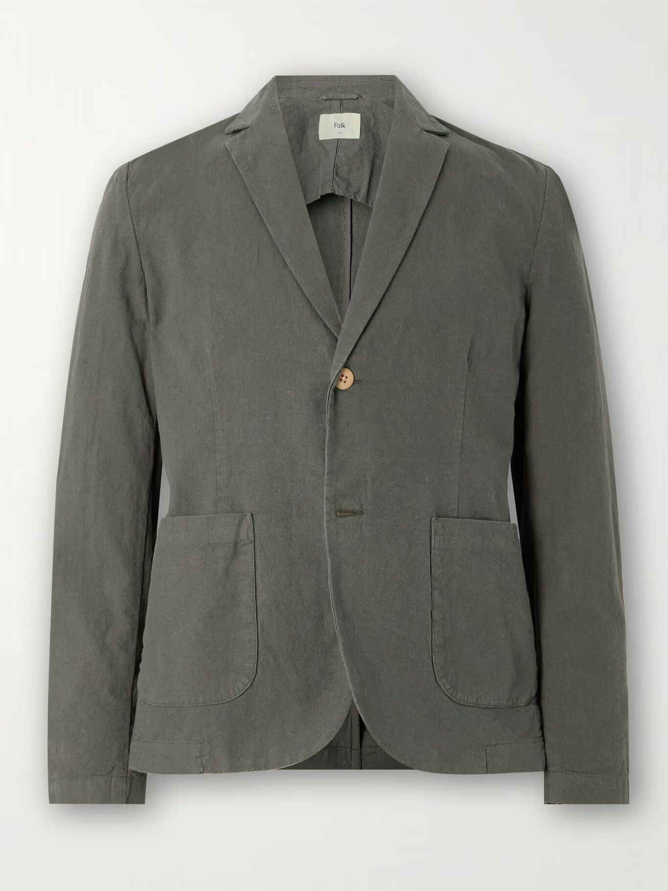Блейзер из смеси льна и хлопка FOLK, зеленый
Блейзер из смеси льна и хлопка FOLK, зеленый