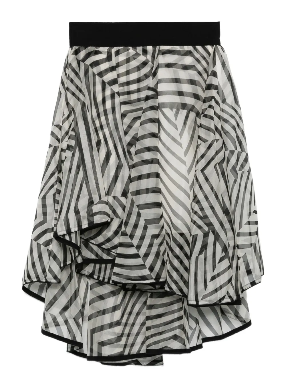 Полосатая юбка миди с оборками Gemy Maalouf, черный
Полосатая юбка миди с оборками Gemy Maalouf, черный