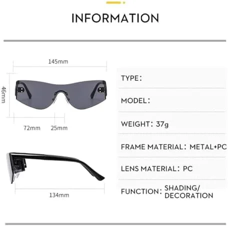 Модные солнцезащитные очки без оправы 2027 года для женщин и мужчин. Стильная оправа с яркими линзами. Универсальные очки с защитой от УФ-излучения UV400 MTZJH, C6
Модные солнцезащитные очки без оправы 2027 года для женщин и мужчин. Стильная оправа с яркими линзами. Универсальные очки с защитой от УФ-излучения UV400 MTZJH, C6