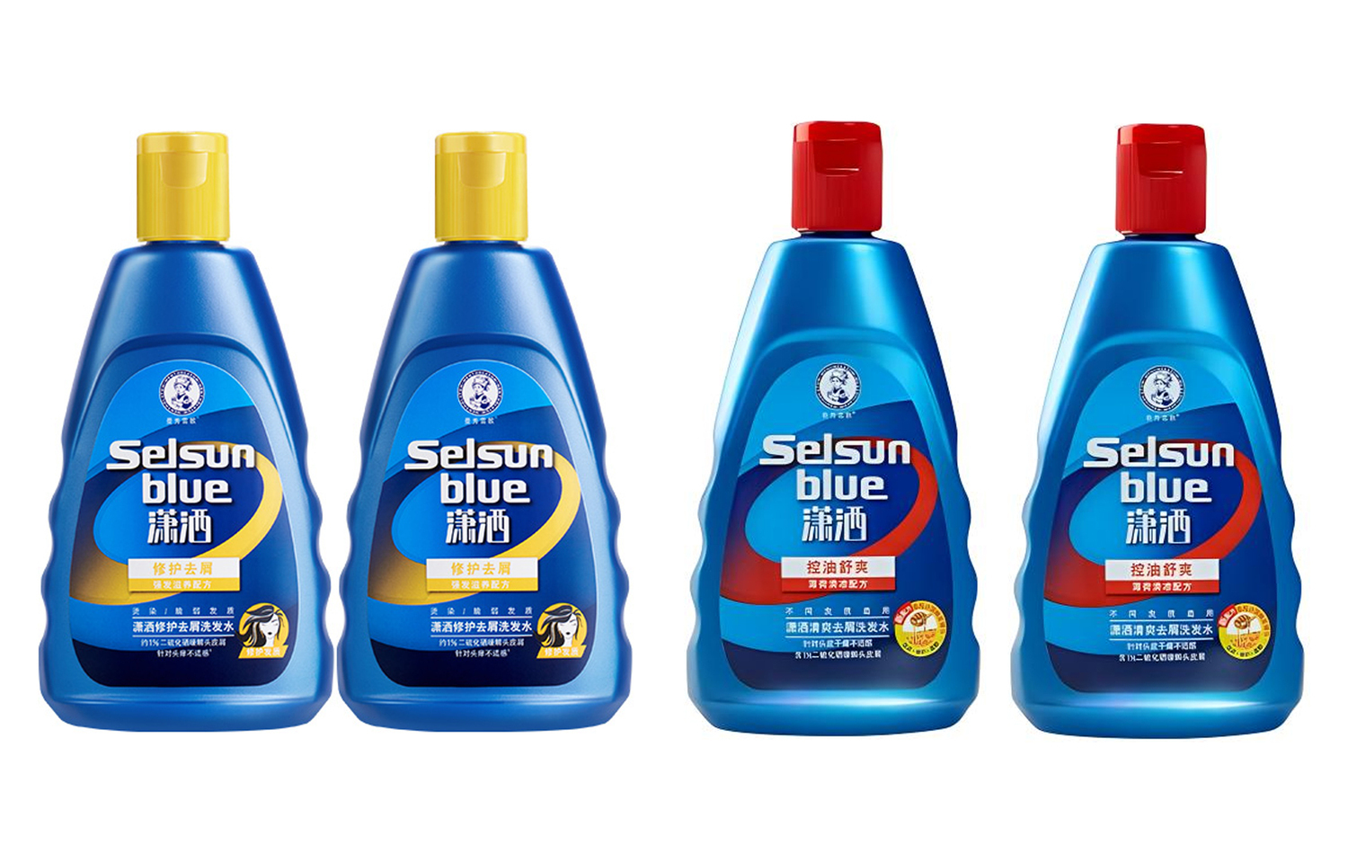 Mentholatum Освежающий и успокаивающий шампунь для контроля жирности и лечения перхоти набор из шести штук mint