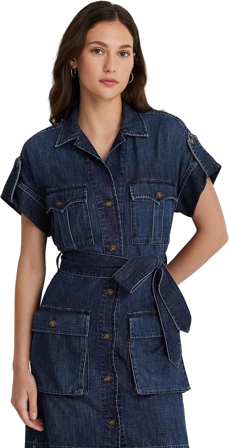 Платье LAUREN Ralph Lauren Petite Belted Denim Shirtdress, цвет Atlas Wash
Платье LAUREN Ralph Lauren Petite Belted Denim Shirtdress, цвет Atlas Wash