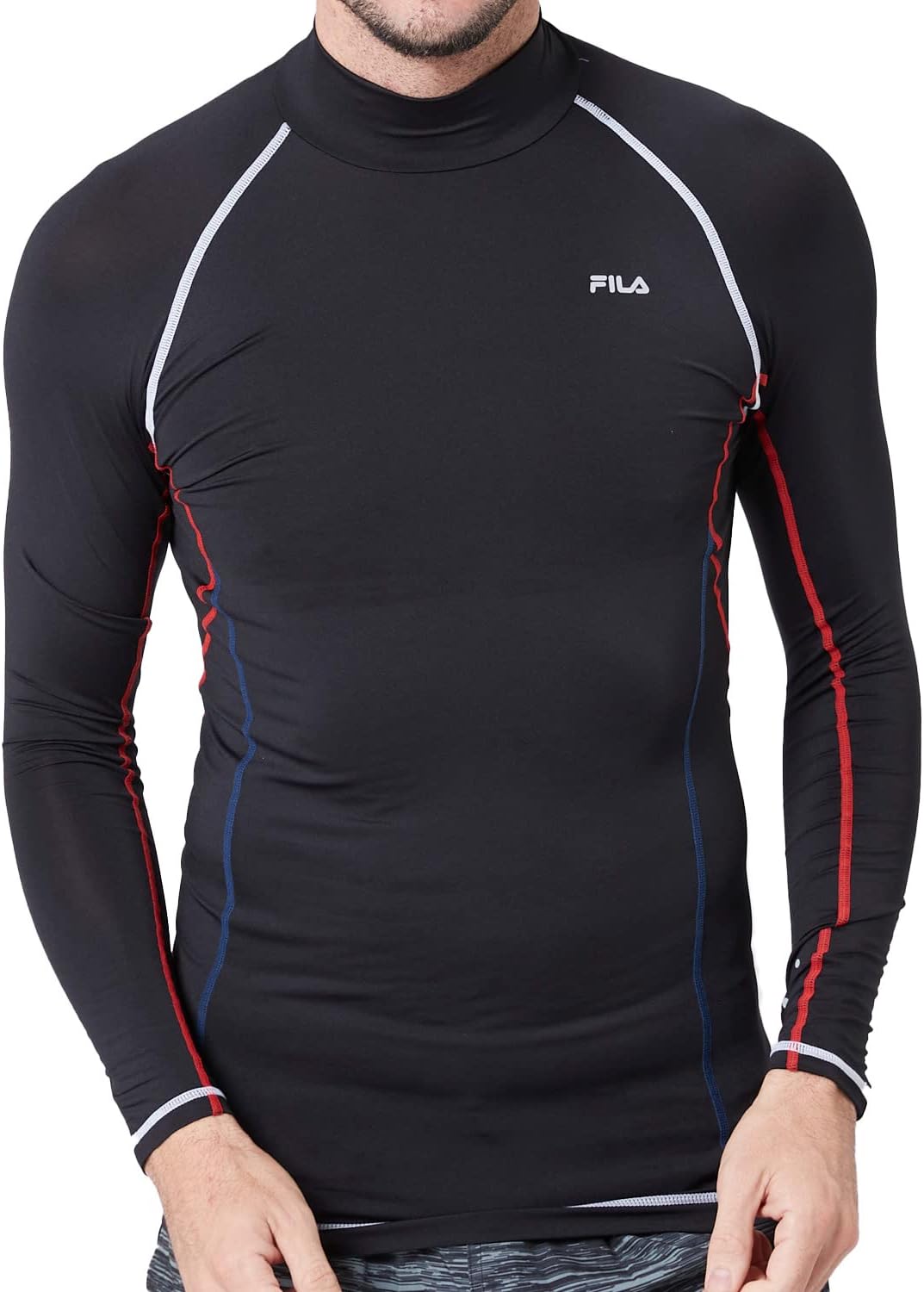 Мужское спортивное нижнее белье FILA Amphibious, с длинным рукавом, высоким воротником, компрессионная футболка, защита от УФ-излучения, быстросохнущая, 445111K
Мужское спортивное нижнее белье FILA Amphibious, с длинным рукавом, высоким воротником, компрессионная футболка, защита от УФ-излучения, быстросохнущая, 445111K