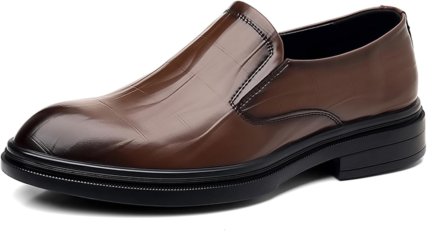 Мужские кожаные лоферы с низким каблуком и принтом, деловые и повседневные туфли с классическим острым носком, подходят для свадеб, церкви и вождения Qaoterod, коричневый
Мужские кожаные лоферы с низким каблуком и принтом, деловые и повседневные туфли с классическим острым носком, подходят для свадеб, церкви и вождения Qaoterod, коричневый