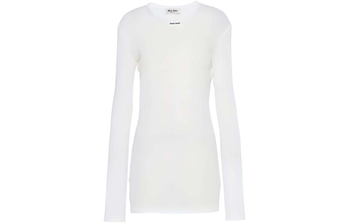 Платье Miu Miu с длинными рукавами, белый
Платье Miu Miu с длинными рукавами, белый