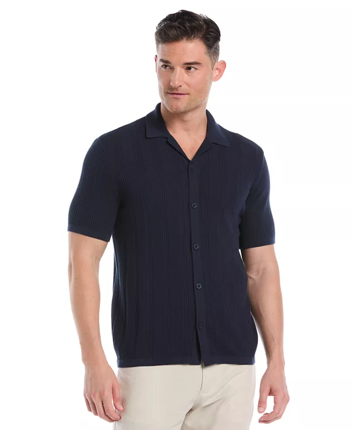 Мужская короткая рубашка с короткими рукавами и отложным воротником на пуговицах Cubavera, синий
Мужская короткая рубашка с короткими рукавами и отложным воротником на пуговицах Cubavera, синий