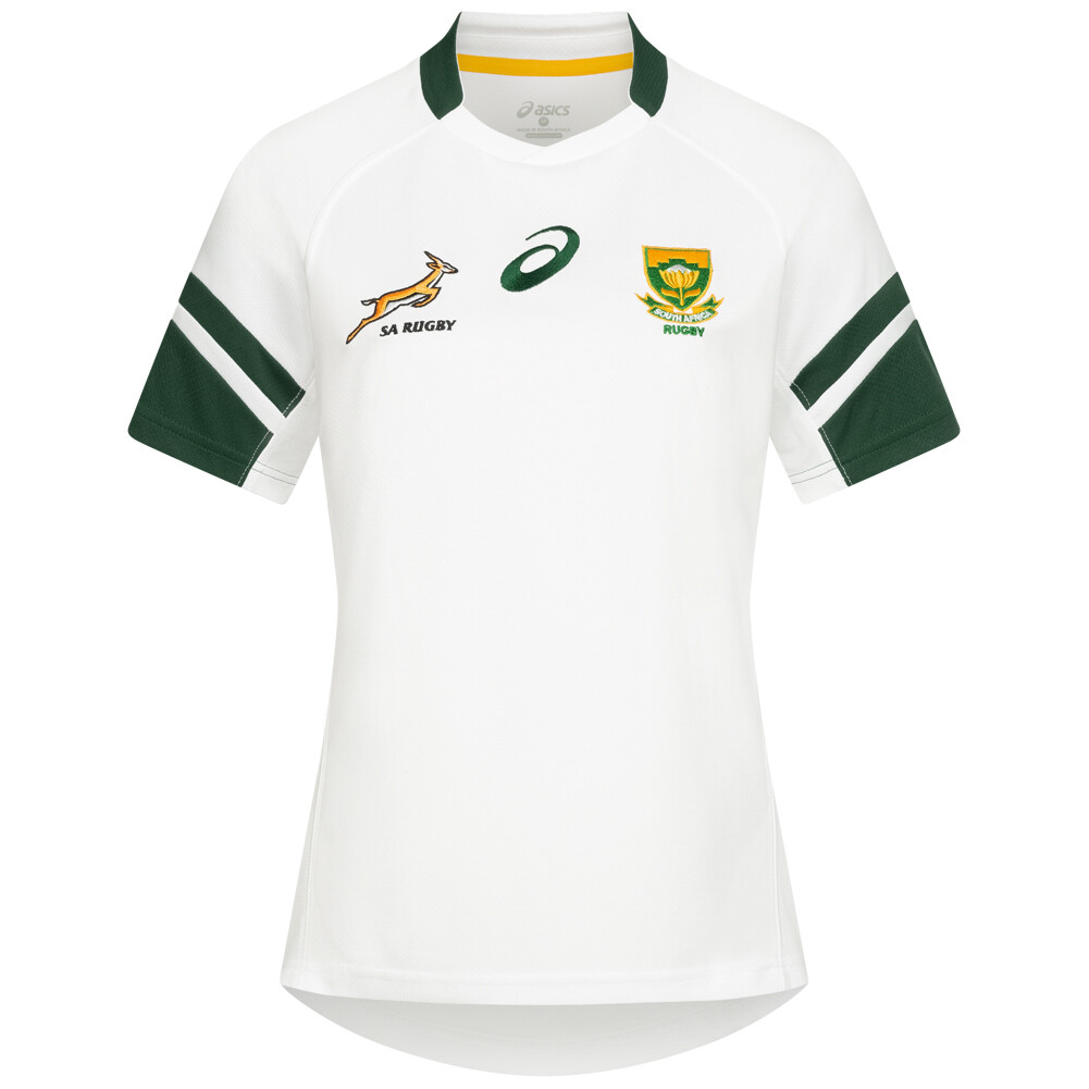 Женская выездная майка для регби South Africa Springboks ASICS
Женская выездная майка для регби South Africa Springboks ASICS