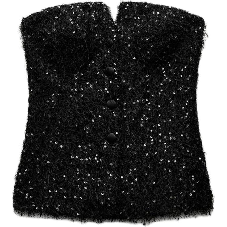 Безрукавка женская черная ZARA 
Безрукавка женская черная ZARA