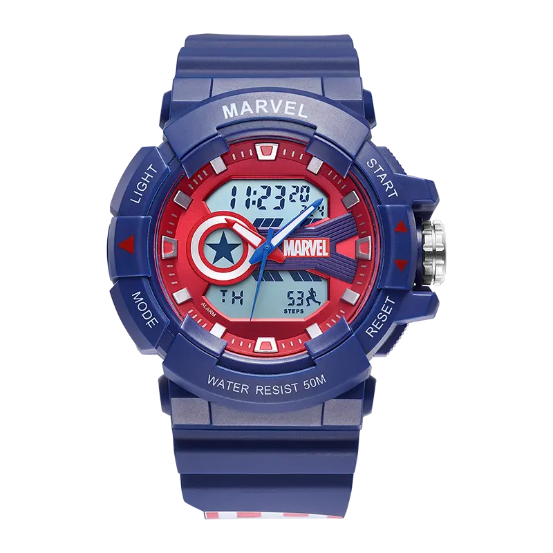 MARVEL Часы Electronic Movement TPU Strap Watch Men's Watch Red Watch Dial MV-81105L
MARVEL Часы Electronic Movement TPU Strap Watch Men's Watch Red Watch Dial MV-81105L