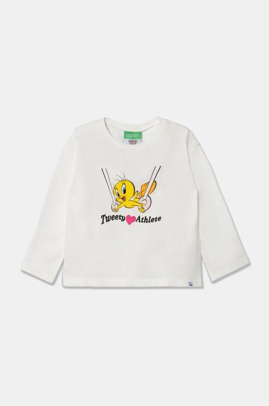 Детская хлопковая рубашка с длинными рукавами x Looney Tunes United Colors of Benetton, белый
Детская хлопковая рубашка с длинными рукавами x Looney Tunes United Colors of Benetton, белый
