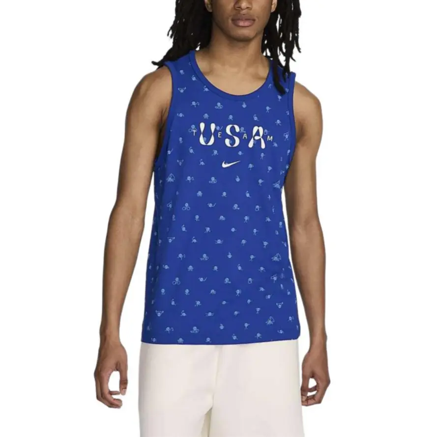 Майка мужская королевский синий Nike, синий
Майка мужская королевский синий Nike, синий