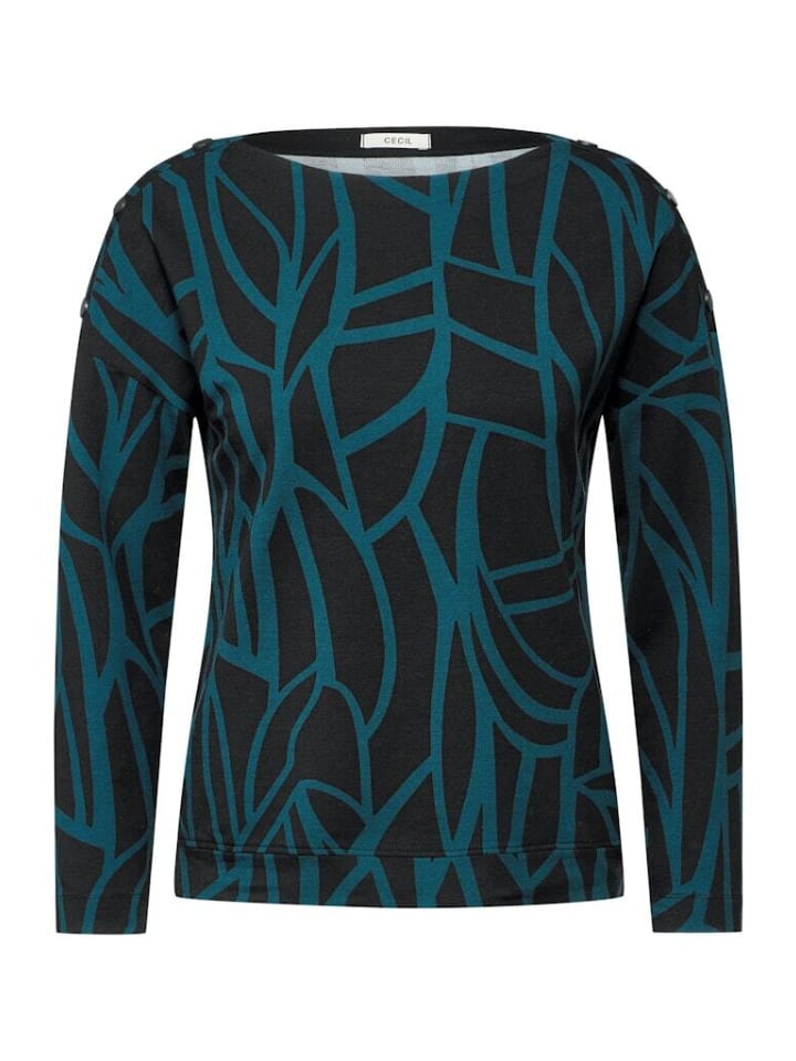 Лонгслив Cecil, черный 
Лонгслив Cecil, черный
