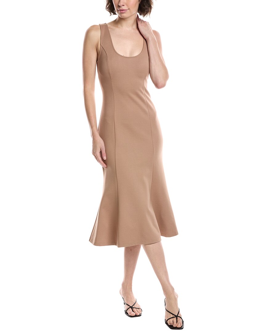 L'AGENCE Платье Bisous расклешенное, коричневый 
L'AGENCE Платье Bisous расклешенное, коричневый