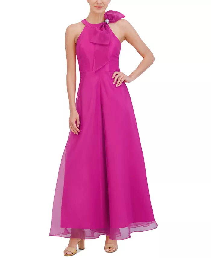 Миниатюрный комбинезон-халтер из органзы с отделкой бантом Eliza J, розовый
Миниатюрный комбинезон-халтер из органзы с отделкой бантом Eliza J, розовый