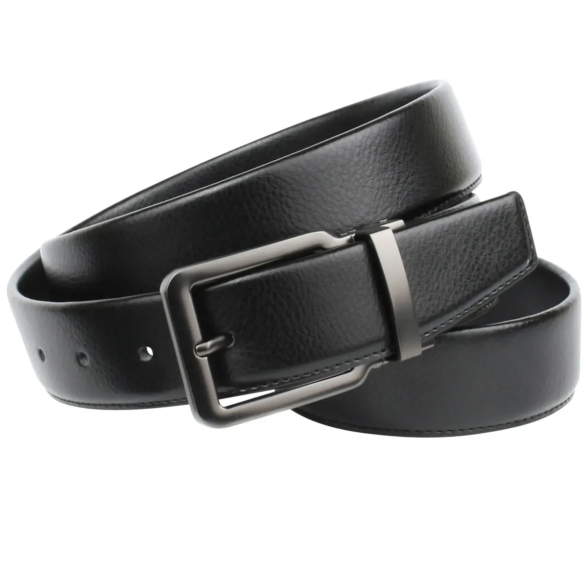 Кожаный ремень Anthoni Crown, классический кожаный ремень простой элегантности, серая застежка, черный
Кожаный ремень Anthoni Crown, классический кожаный ремень простой элегантности, серая застежка, черный