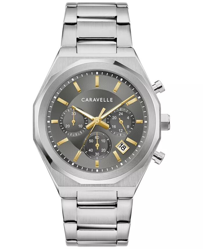 Мужские часы-браслет из нержавеющей стали с хронографом 40 мм Caravelle
Мужские часы-браслет из нержавеющей стали с хронографом 40 мм Caravelle