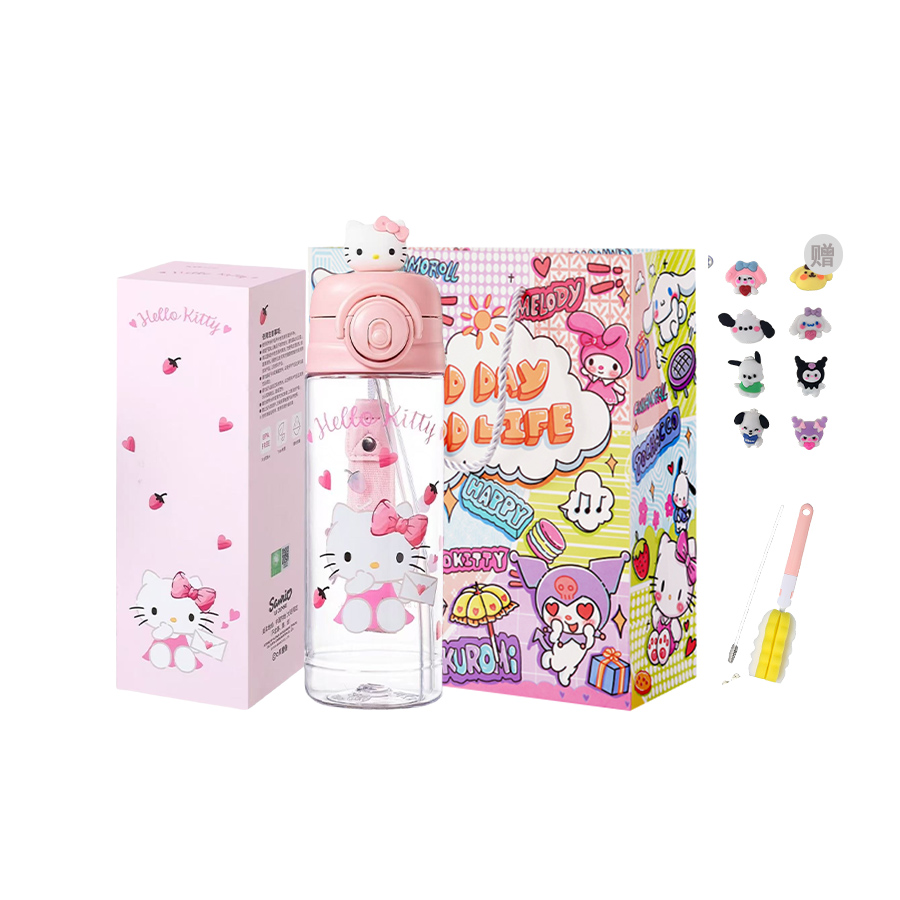 Пластиковые стаканы Kulomi Sanrio, Hello Kitty Double Water Bottle Set+Shopping Bag (Includes Cup Brush+Straw Brush+Stickers)
Пластиковые стаканы Kulomi Sanrio, Hello Kitty Double Water Bottle Set+Shopping Bag (Includes Cup Brush+Straw Brush+Stickers)