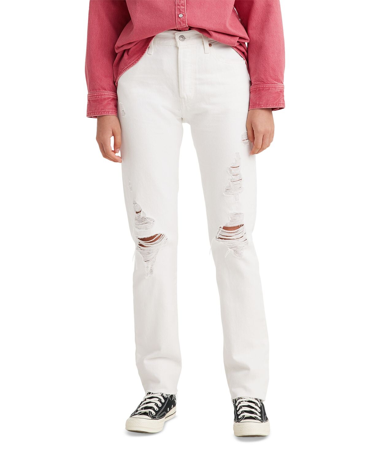 Женские джинсы прямого кроя 501 оригинального кроя Levi's, белый
Женские джинсы прямого кроя 501 оригинального кроя Levi's, белый
