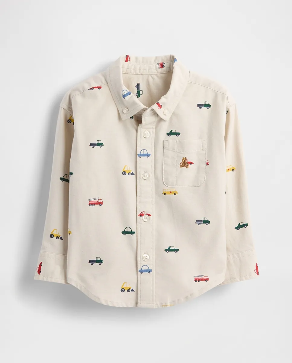 Детская оверсайз рубашка из оксфорда Gap, бежевый
Детская оверсайз рубашка из оксфорда Gap, бежевый