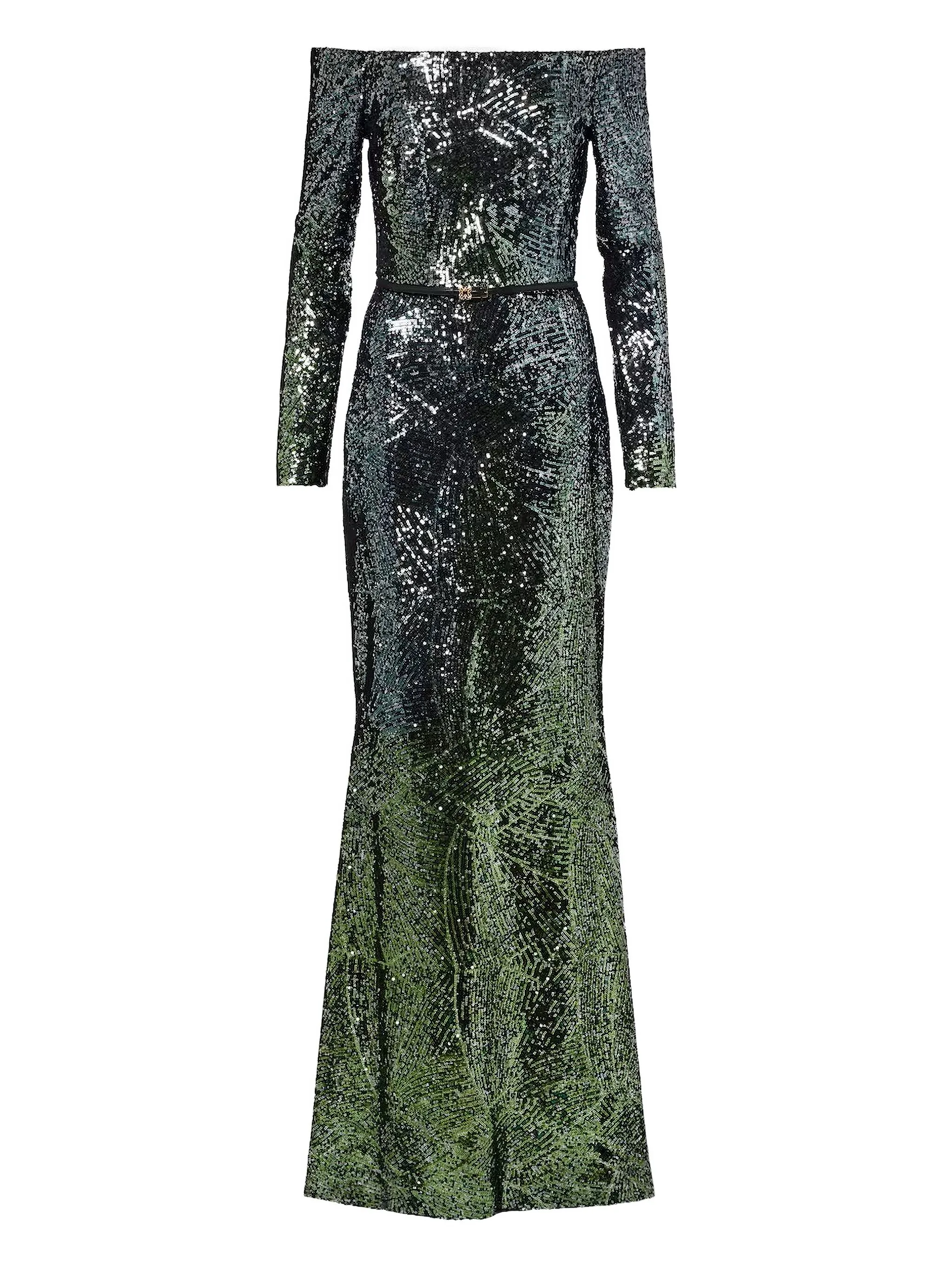 Платье макси с пайетками Elie Saab, зеленый
Платье макси с пайетками Elie Saab, зеленый