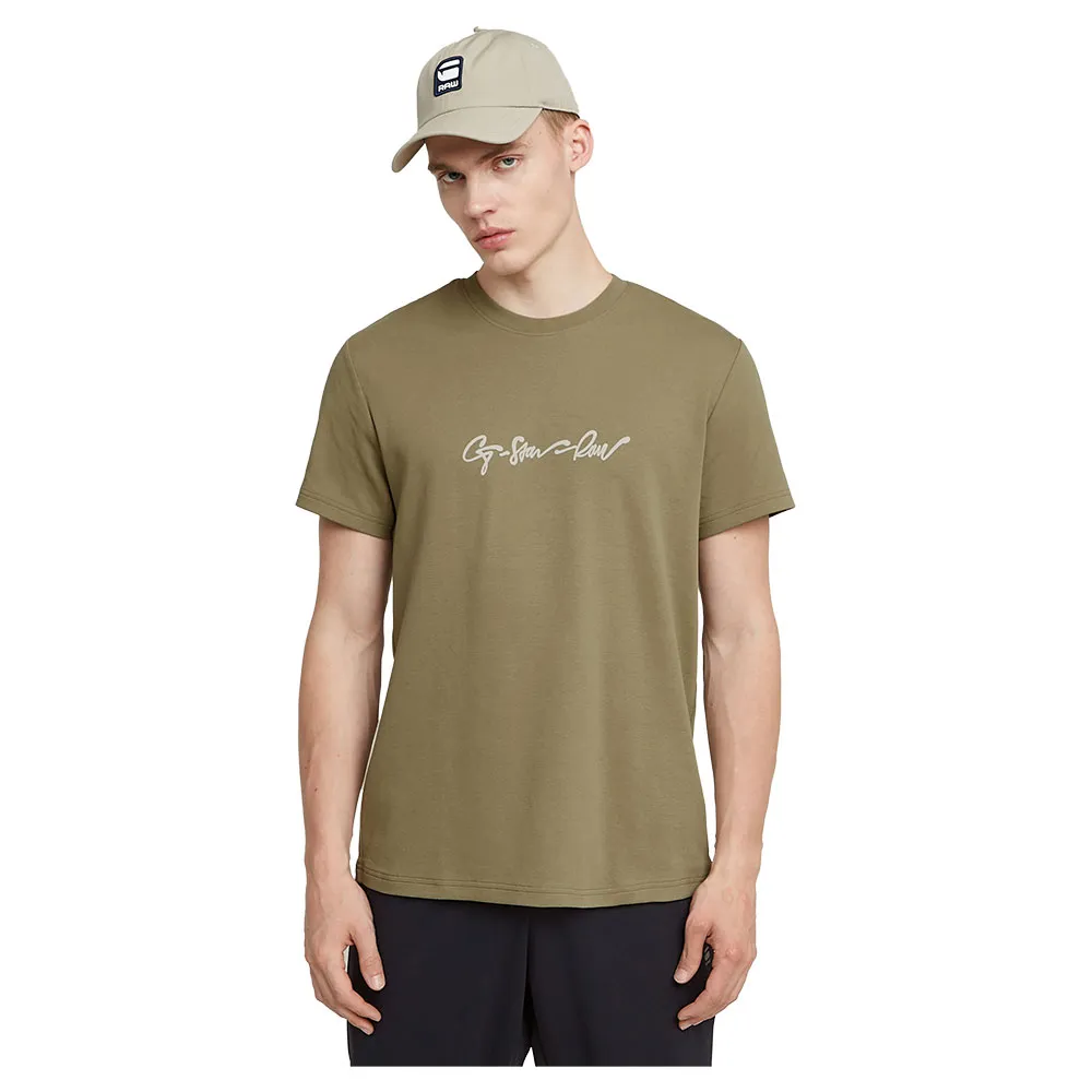 Футболка с коротким рукавом G-Star G-Script R T, зеленый 
Футболка с коротким рукавом G-Star G-Script R T, зеленый