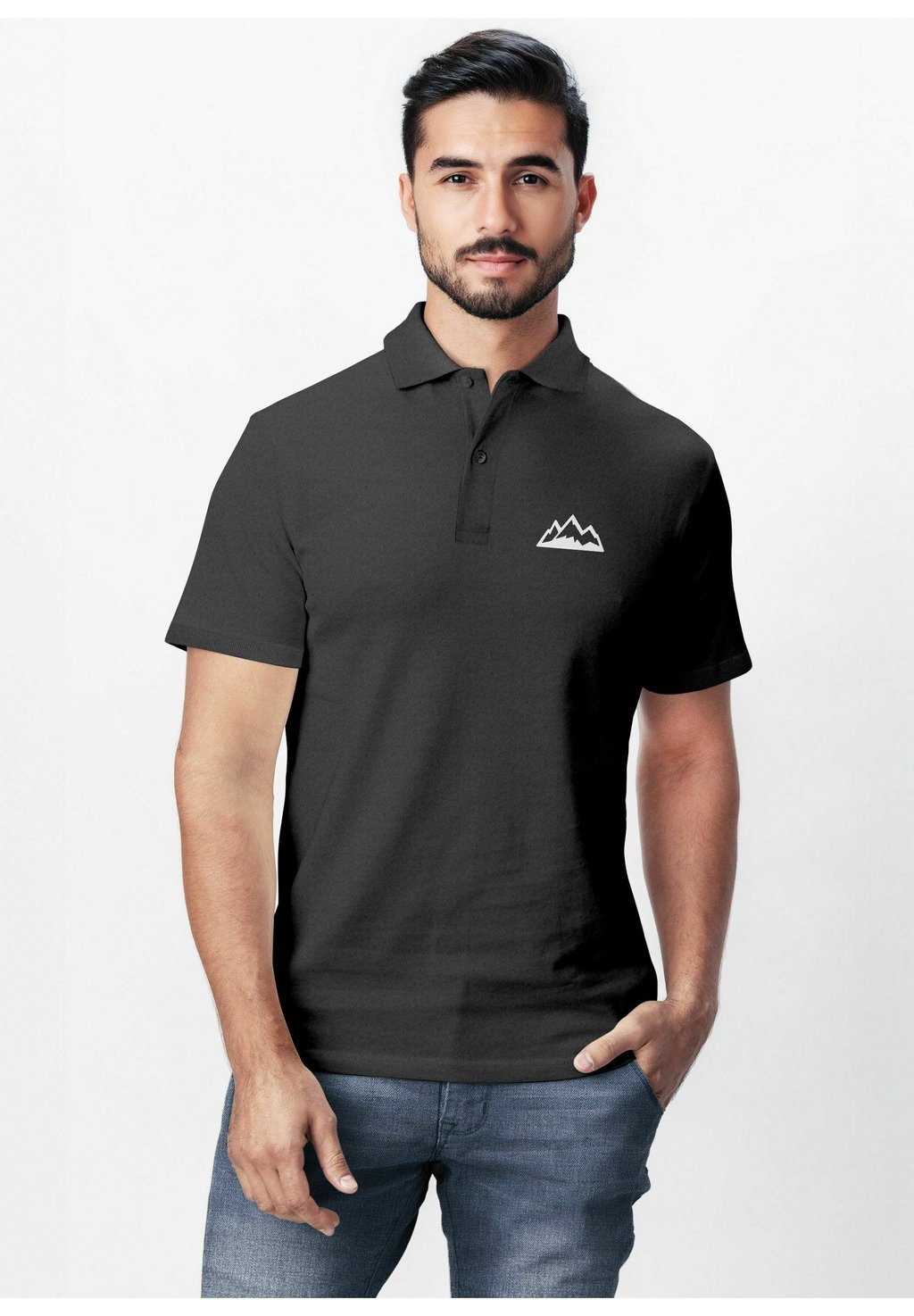 Рубашка поло POLOSHIRT Neverless, антрацит 
Рубашка поло POLOSHIRT Neverless, антрацит