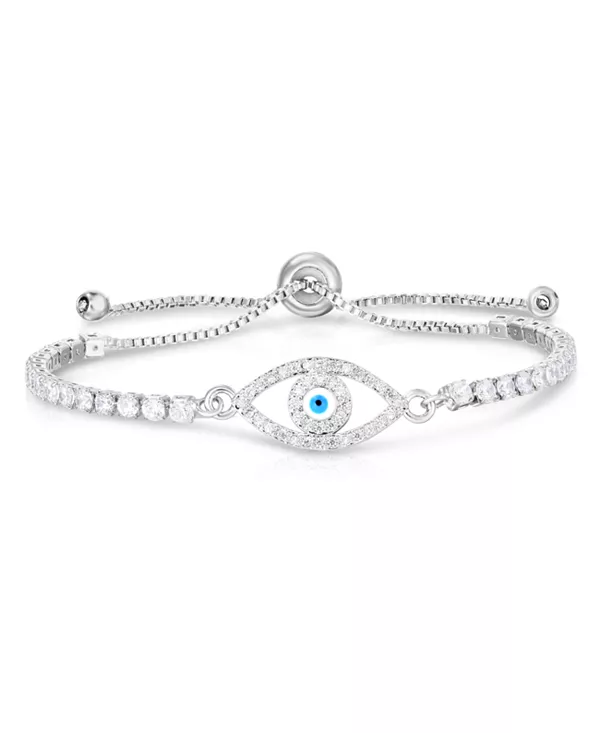 Регулируемый браслет-боло от сглаза из кубического циркония с серебряной или золотой пластиной Macy'S, silver
Регулируемый браслет-боло от сглаза из кубического циркония с серебряной или золотой пластиной Macy'S, silver