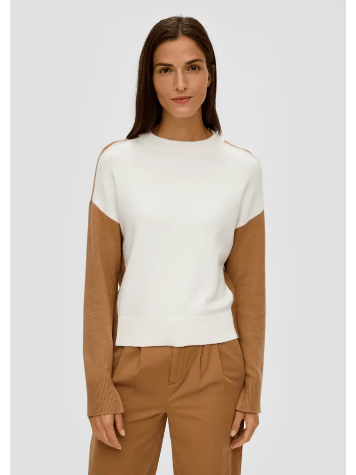 Пуловер sOliver Strick langarm, кремовый
Пуловер sOliver Strick langarm, кремовый