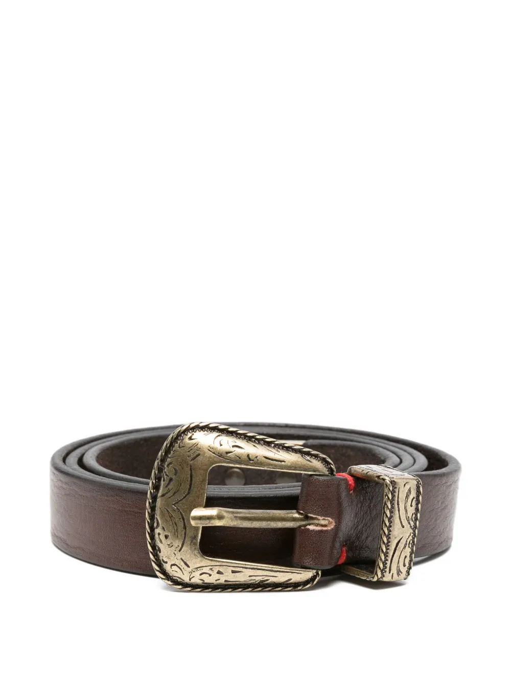 Кожаный ремень с гравированной пряжкой Eleventy, коричневый
Кожаный ремень с гравированной пряжкой Eleventy, коричневый