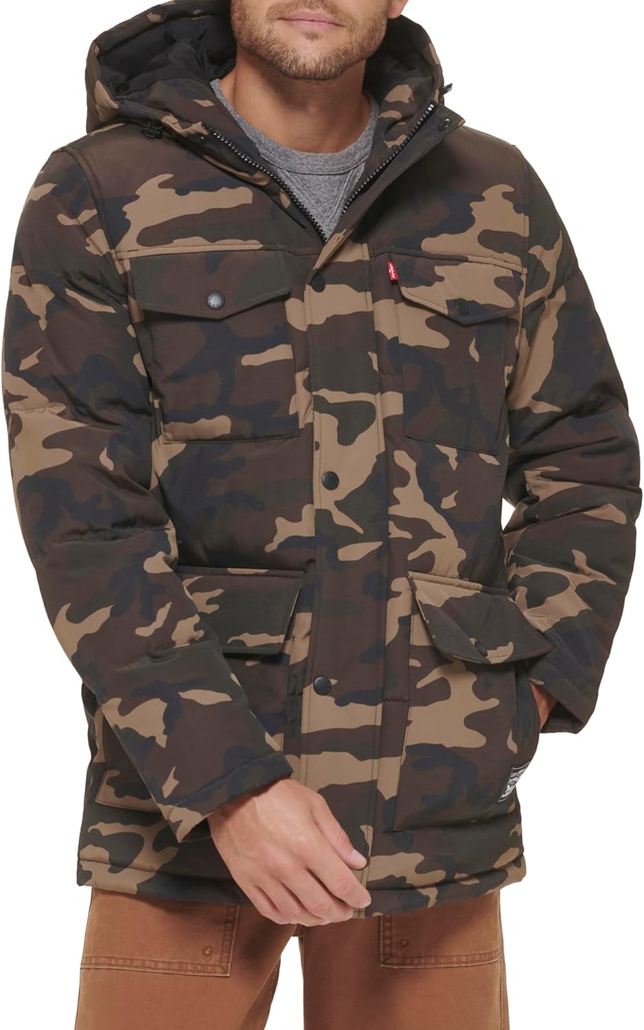 Стеганая парка Levi's для мужчин Arctic Cloth, Camouflage
Стеганая парка Levi's для мужчин Arctic Cloth, Camouflage