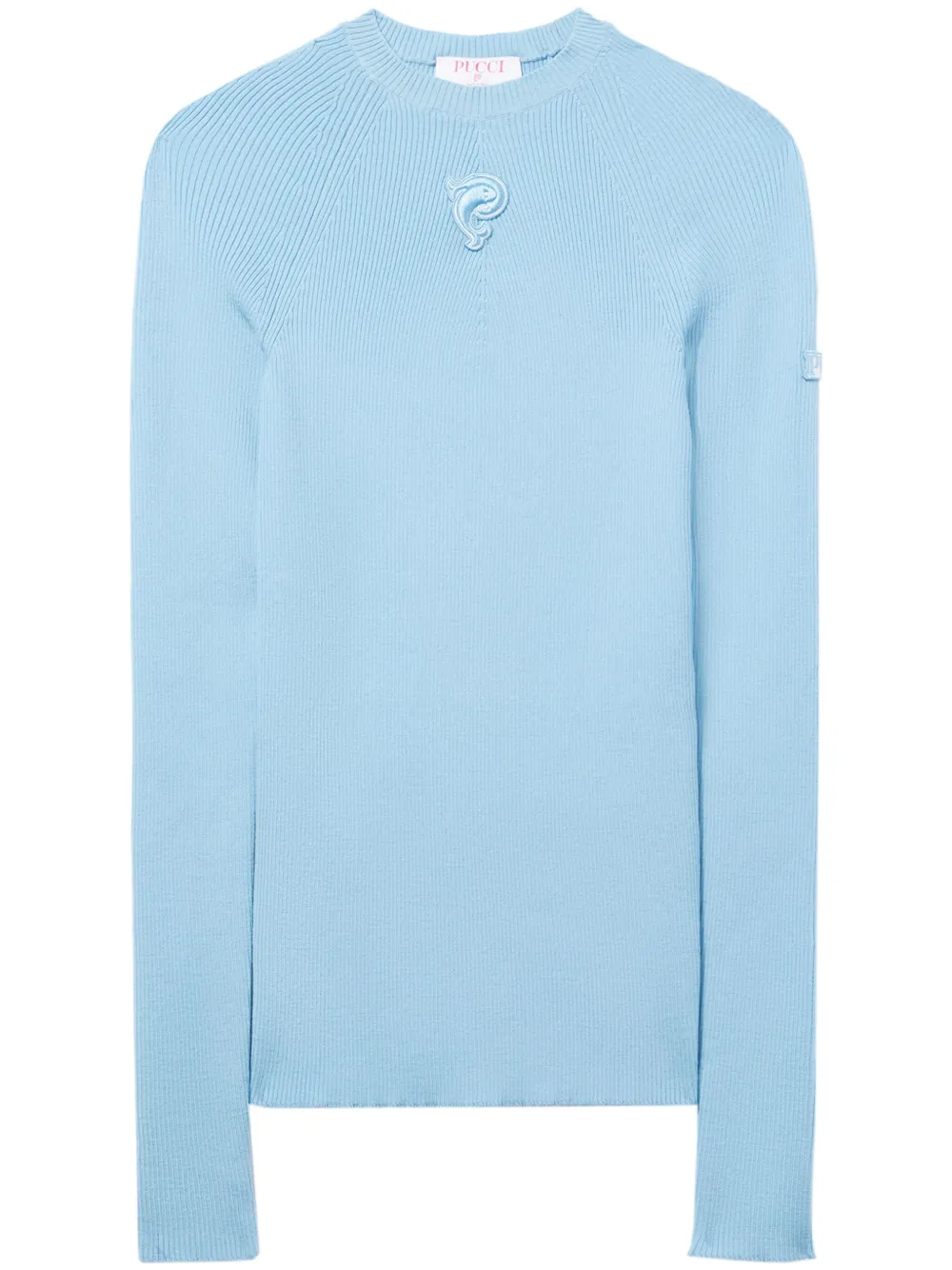 Джемпер в рубчик с вышитым логотипом PUCCI, синий
Джемпер в рубчик с вышитым логотипом PUCCI, синий