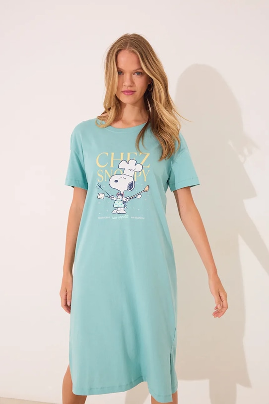 Хлопковая пижама Women'Secret, бирюзовый
Хлопковая пижама Women'Secret, бирюзовый