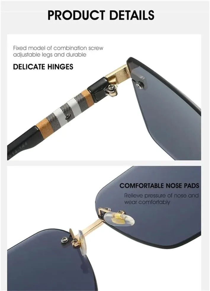 Винтажные солнцезащитные очки для женщин, без оправы, ретро-очки для активного отдыха и путешествий, мужские очки с защитой от УФ-излучения UV400 HDUBFY, C1
Винтажные солнцезащитные очки для женщин, без оправы, ретро-очки для активного отдыха и путешествий, мужские очки с защитой от УФ-излучения UV400 HDUBFY, C1