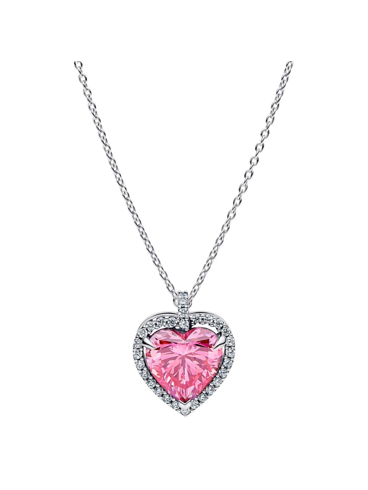 Pandora Женское колье, розовое сердечко с нимбом, серебро
Pandora Женское колье, розовое сердечко с нимбом, серебро