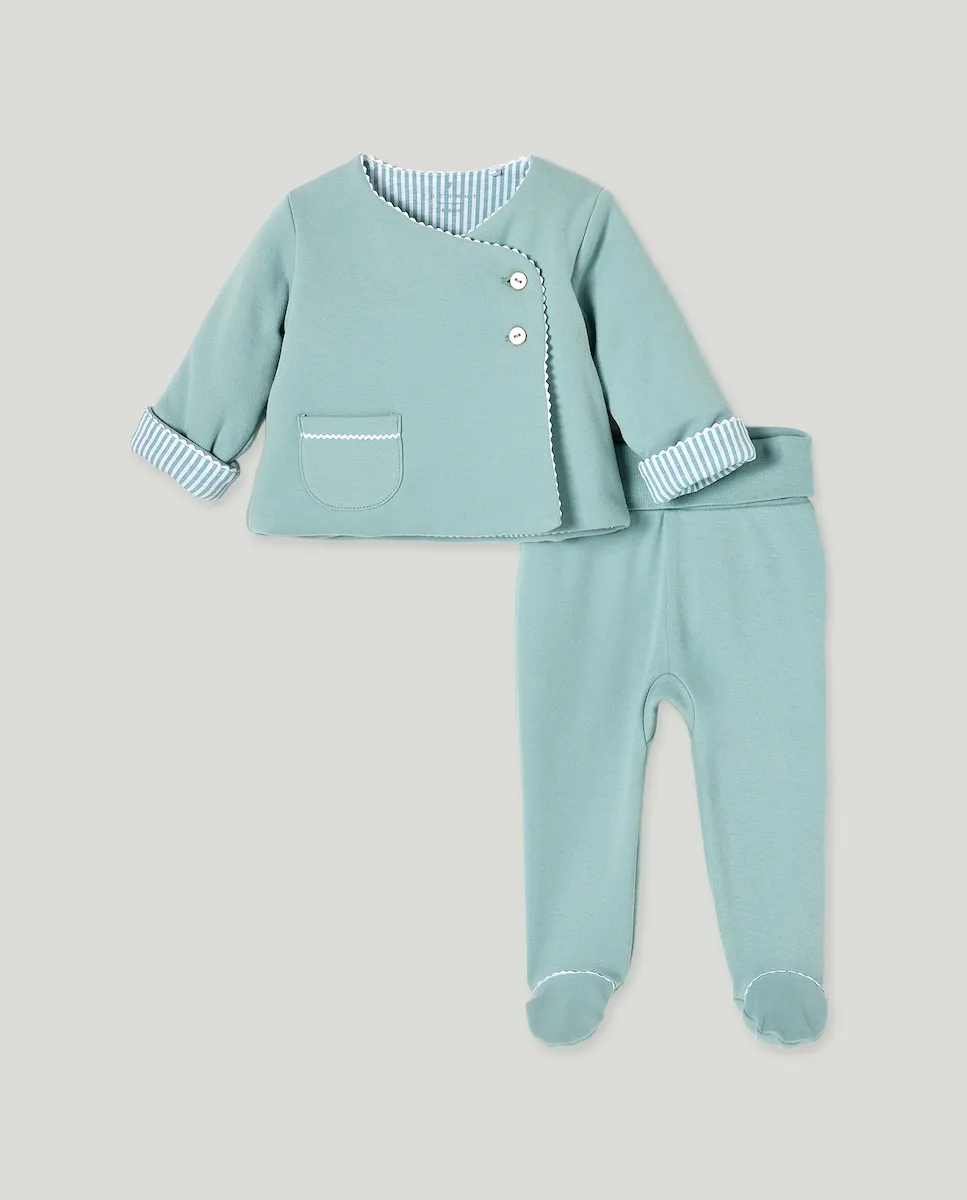 Комплект для малыша с карманом и длинным рукавом Coconut El Corte Inglés, зеленый
Комплект для малыша с карманом и длинным рукавом Coconut El Corte Inglés, зеленый