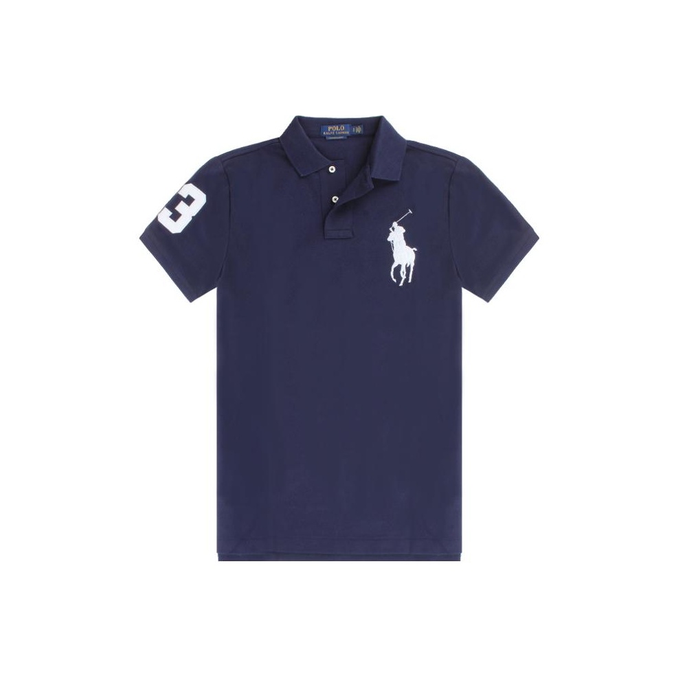 Поло с логотипом Polo Ralph Lauren, синий
Поло с логотипом Polo Ralph Lauren, синий