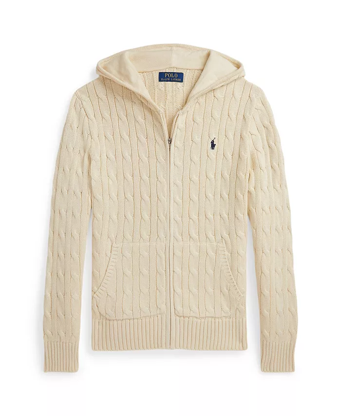 Свитер с капюшоном и молнией на всю длину для больших мальчиков из хлопка с косами Polo Ralph Lauren, коричневый/бежевый
Свитер с капюшоном и молнией на всю длину для больших мальчиков из хлопка с косами Polo Ralph Lauren, коричневый/бежевый