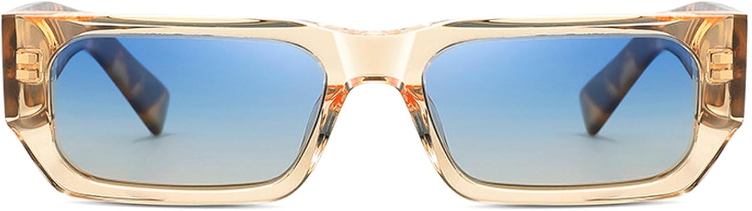 Поляризованные прямоугольные солнцезащитные очки для женщин, винтажные, маленькие, в стиле ретро 90-х, женские солнцезащитные очки из ацетата с защитой от УФ-излучения mincl, Yellow Blue
Поляризованные прямоугольные солнцезащитные очки для женщин, винтажные, маленькие, в стиле ретро 90-х, женские солнцезащитные очки из ацетата с защитой от УФ-излучения mincl, Yellow Blue