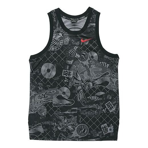 Спортивная футболка street graffiti basketball sports vest black Nike, черный
Спортивная футболка street graffiti basketball sports vest black Nike, черный
