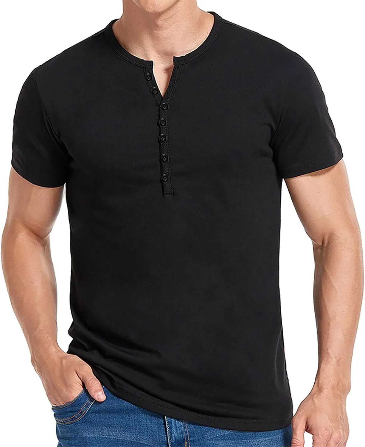 Мужская футболка Henley из премиального хлопка с коротким рукавом tuduoms
Мужская футболка Henley из премиального хлопка с коротким рукавом tuduoms