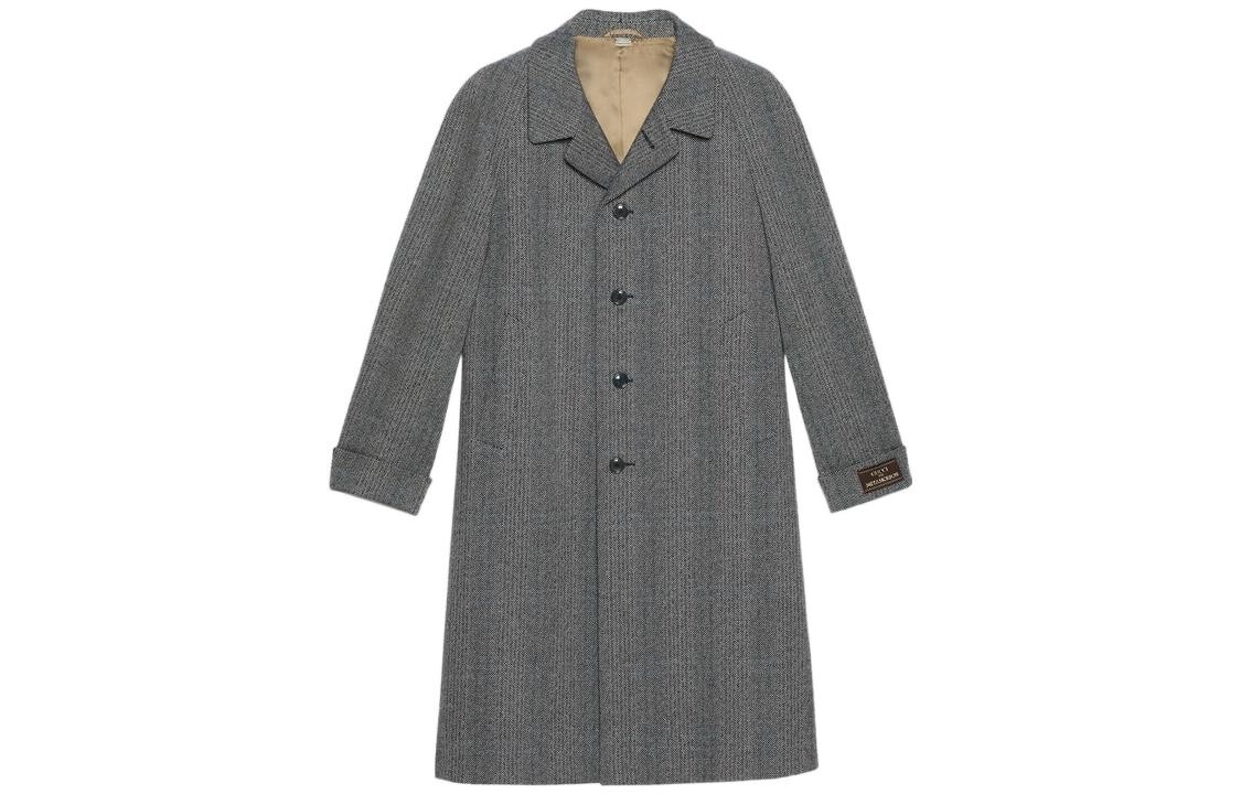 Пальто мужское серое Gucci, серый 
Пальто мужское серое Gucci, серый