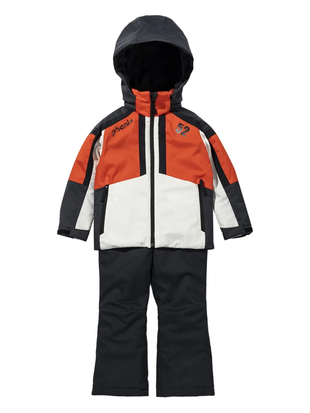 Спортивный костюм в стиле колор-блок с капюшоном PHENIX KIDS, черный