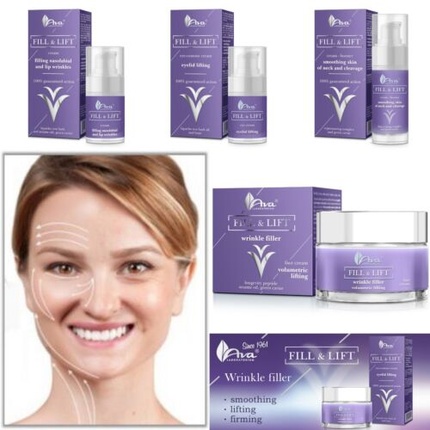 Крем Ava Laboratory Fill & Lift Wrinkle, Nasolabial & Lip, Neck Filler, Eye
Крем Ava Laboratory Fill & Lift Wrinkle, Nasolabial & Lip, Neck Filler, Eye