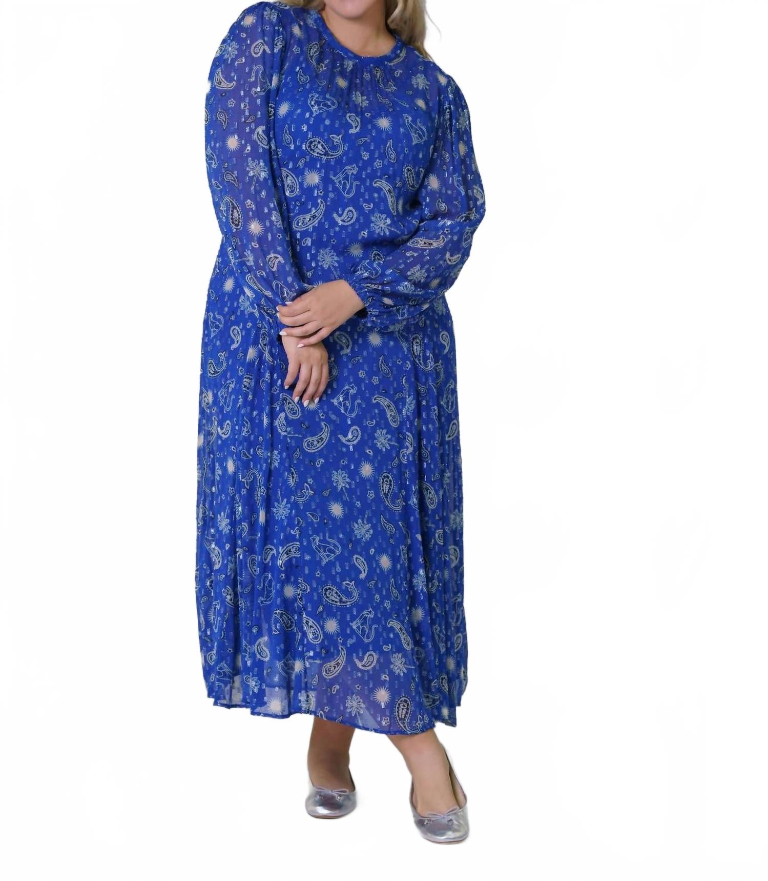 Синий беговой мюли Биби макси платье плюс Never fully dressed
Синий беговой мюли Биби макси платье плюс Never fully dressed