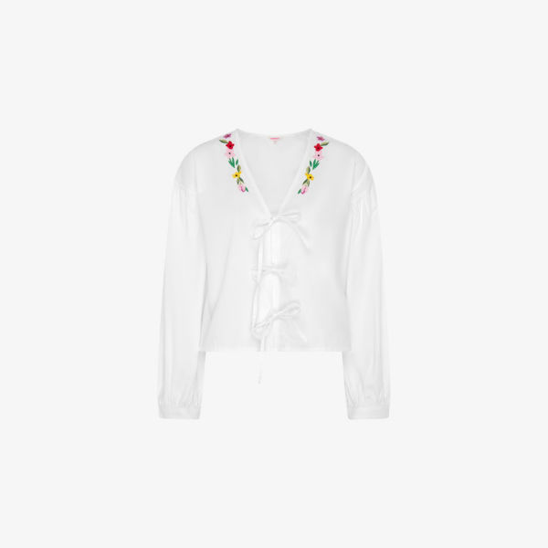 Блуза Omnes Annaka из хлопка с цветочной вышивкой , белый
Блуза Omnes Annaka из хлопка с цветочной вышивкой , белый