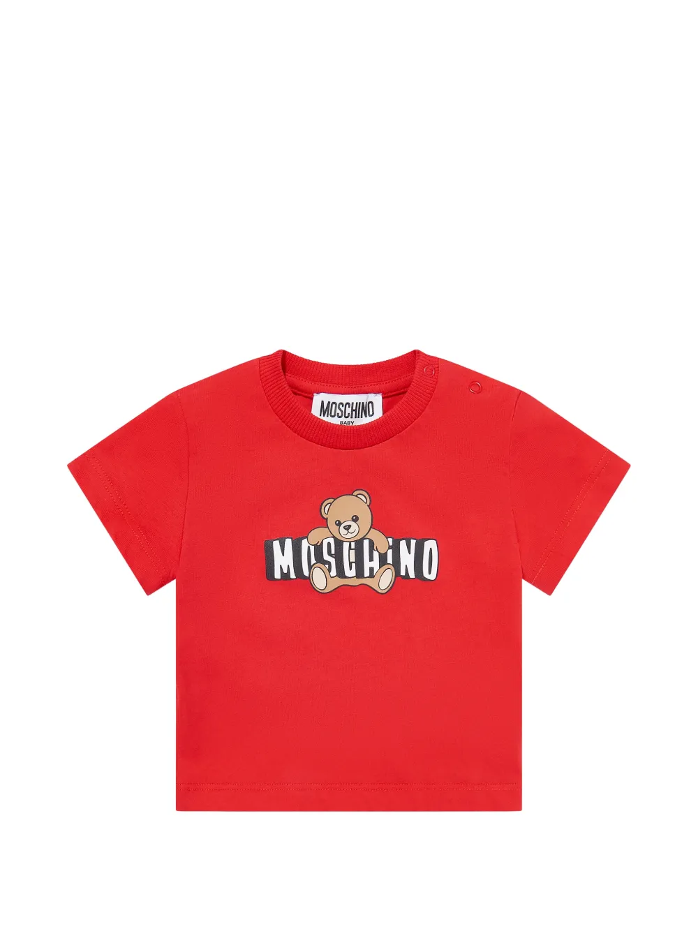 Футболка с принтом в виде мишки Moschino Kids, красный
Футболка с принтом в виде мишки Moschino Kids, красный