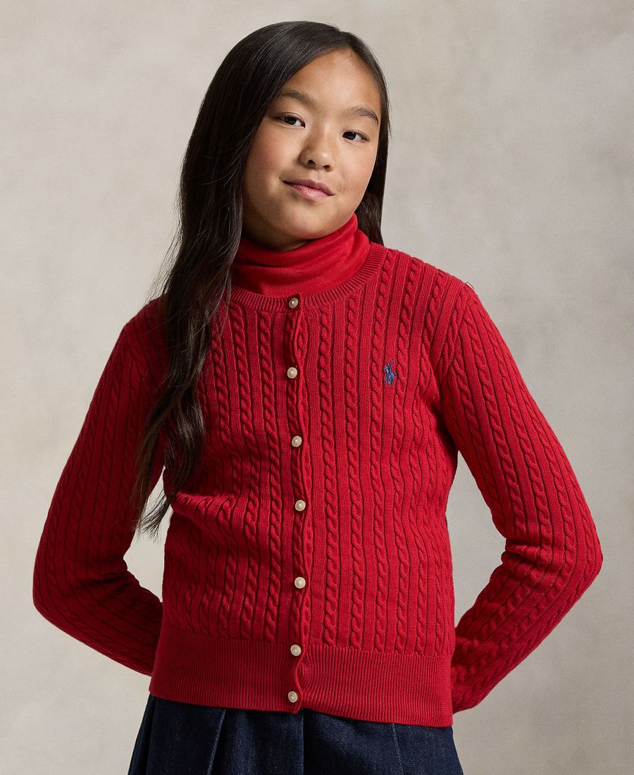 Хлопковый кардиган с мини-косичкой для девочек 7-16 лет Polo Ralph Lauren, Red
Хлопковый кардиган с мини-косичкой для девочек 7-16 лет Polo Ralph Lauren, Red