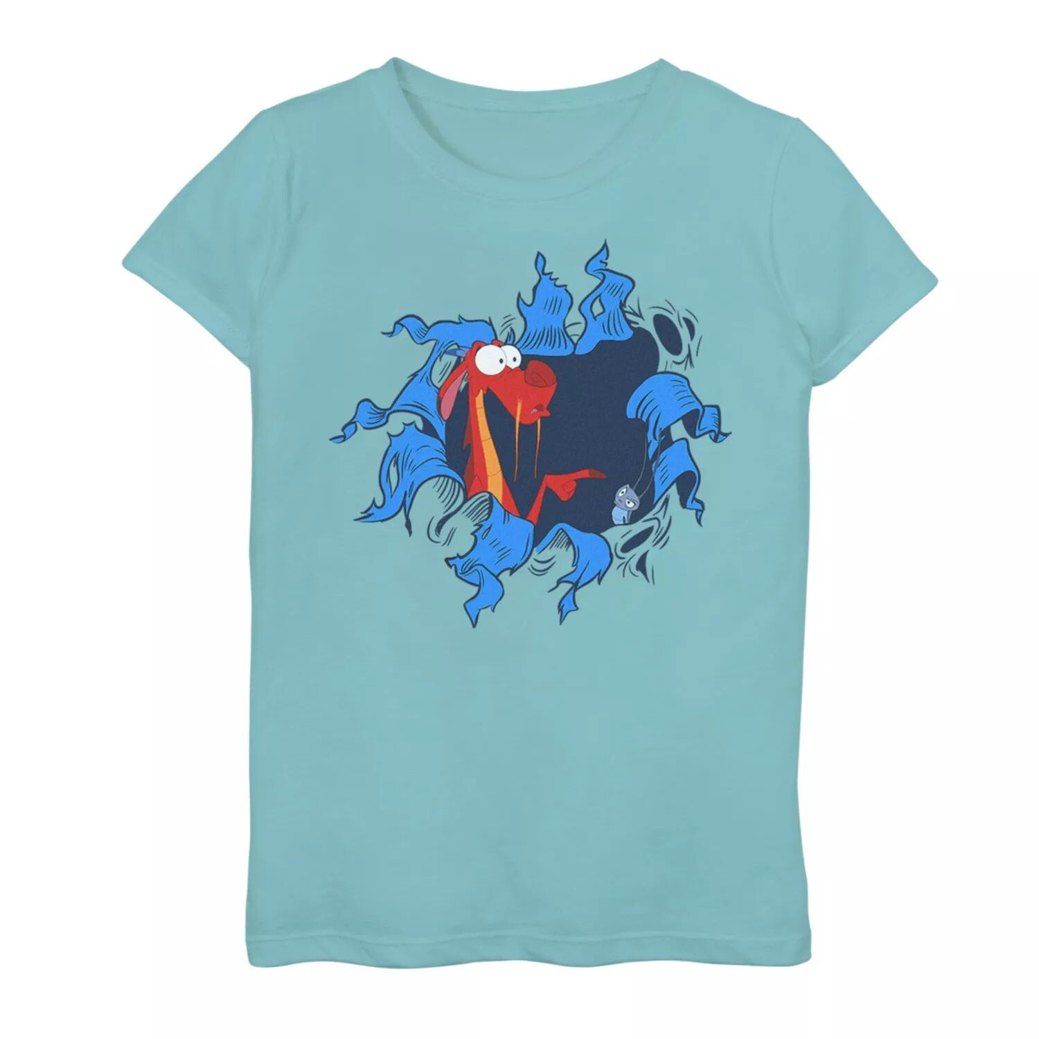 Футболка с рваной графикой «Мушу Кри-Ки берет на себя вину» для девочек 7–16 лет Disney's Mulan Girls Disney
Футболка с рваной графикой «Мушу Кри-Ки берет на себя вину» для девочек 7–16 лет Disney's Mulan Girls Disney