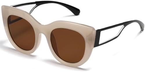 Модные солнцезащитные очки «кошачий глаз» в крупной винтажной оправе для мужчин и женщин. Модные овальные солнцезащитные очки для женщин с защитой от УФ-излучения UV400 MTZJH, Clear Tea
Модные солнцезащитные очки «кошачий глаз» в крупной винтажной оправе для мужчин и женщин. Модные овальные солнцезащитные очки для женщин с защитой от УФ-излучения UV400 MTZJH, Clear Tea