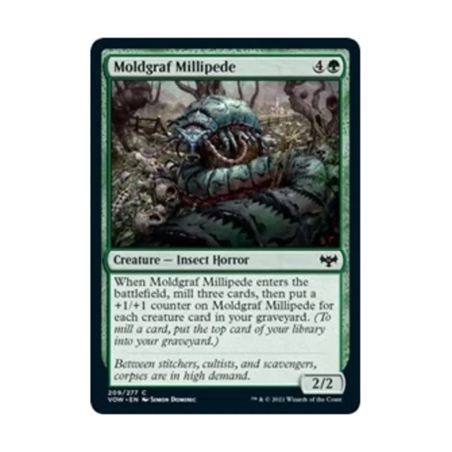 CCG Молдграф Многоножка (C), MTG - Innistrad: Crimson Vow 
CCG Молдграф Многоножка (C), MTG - Innistrad: Crimson Vow