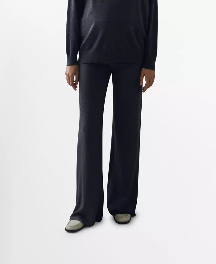 Женские трикотажные брюки широкого кроя MANGO, серый
Женские трикотажные брюки широкого кроя MANGO, серый